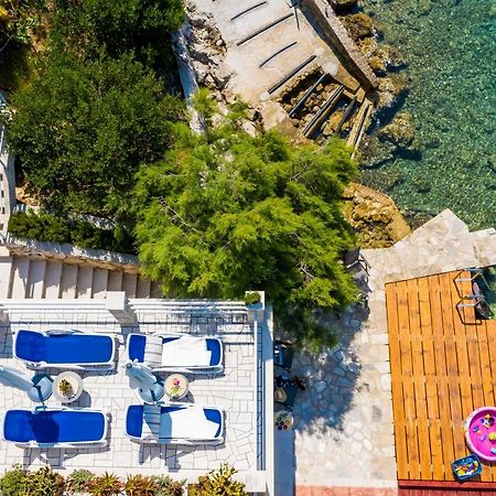 Apartments Ratac Lobrovic With Private Beach And Beautiful Sunset Слано Экстерьер фото