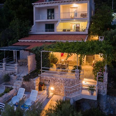 Apartments Ratac Lobrovic With Private Beach And Beautiful Sunset Слано Экстерьер фото
